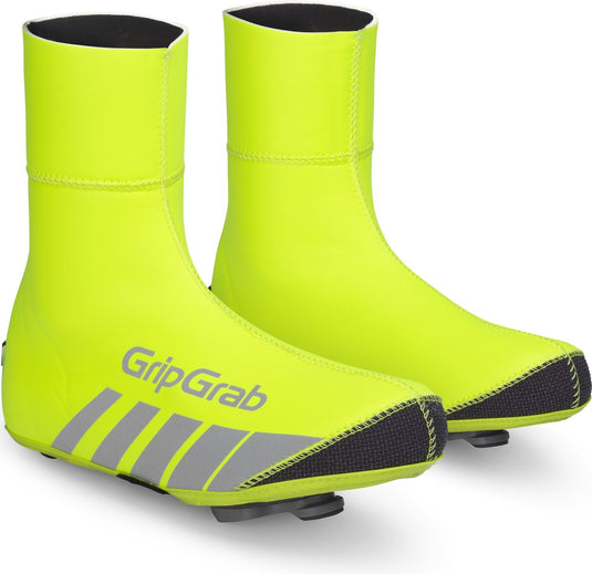 Gripgrab - racethermo hi-vis waterproof winter wielren overschoenen - geel hi-vis - unisex - maat s
