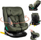 Lionelo bastiaan one i‑size autostoel – 4-in-1 isofix top tether – achterwaarts voorwaarts – 360° draaibare easyturn basis – verstelbare hoofdsteun memory foam – 40–150 cm – lange gebruik hoog veiligheidsniveau
