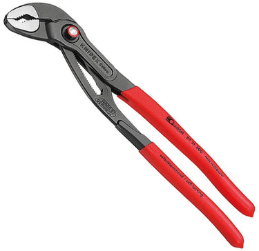 Knipex waterpomptang | lengte 300 mm spanwijdte 60 mm | gepolijst | kunststof mantel quick set | 1 stuk - 87 21 300 - 87 21 300
