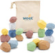 Woet ® houten balansblokken - 18-delige stapelstenen set - montessori stapelspeelgoed met handige opbergzak - fsc - vanaf 18 maanden