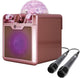 N-gear disco block 410 - karaoke set - bluetooth speaker - party box met 2 microfoons - space pink - limited edition