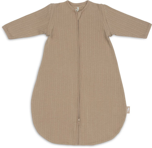 Jollein newborn slaapzak zomer met afritsbare mouw 60cm - rond - ajour biscuit- zomerslaapzak