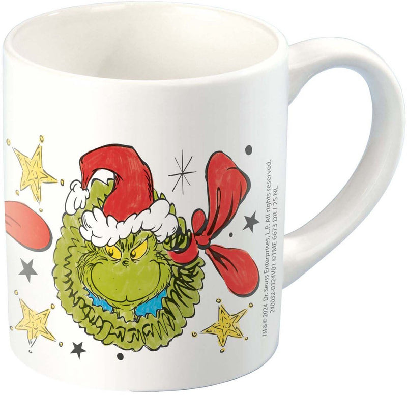 Load image into Gallery viewer, Totum the grinch - inkleur mok beker beschilderen - knutselset incl. 5 kleuren verf en penseeltje - creatief speelgoed jongens meisjes cadeautip
