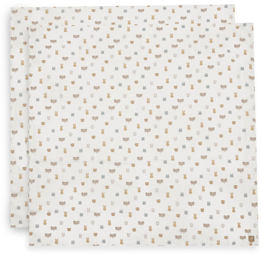 Jollein hydrofiele doek large 115x115cm jollies (2pack)