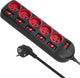 Maclean - stekkerdoos 5-voudig met schakelaars met penaarde - 1,5 m - 250vac 10a