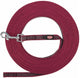 Trixie hondenriem sleeplijn met rubber anti slip sangria rood