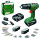 Bosch home and garden 06039d810d accu-klopboor schroefmachine 18 v 1.5 ah li-ion incl. 2 accu's, incl. lader, incl. kof