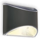 Briloner - buitenverlichting op zonne-energie - solar buiten wandlamp - warm wit licht 3.000k - schemersensor - 10 x 8 x 5 cm - antraciet