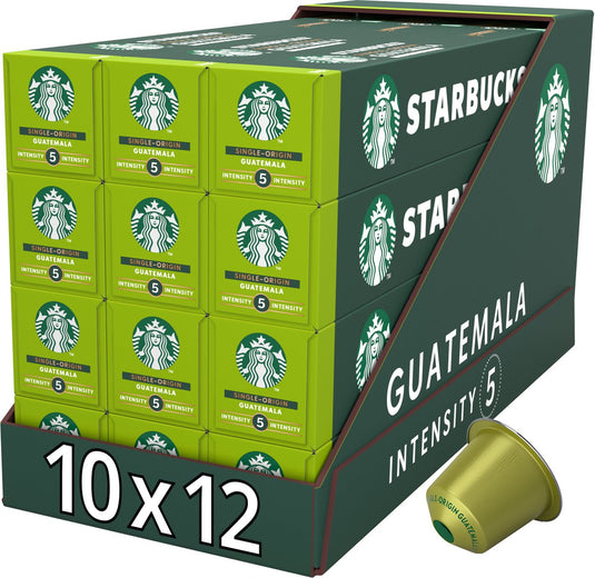 Starbucks by nespresso capsules guatemala - 10 koffiecups x 12 doosjes