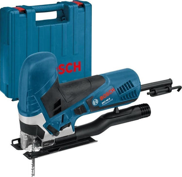 Bosch decoupeerzaagmachine gst 90 e (1 x zaagblad, afzuigset, antisplinterplaatje, inbusstiftsleutel sw 5)