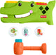 Fisher-price zit en tik rolligator - babyspeelgoed met tikactiviteit en kruipend spelen - 3 ballen en hamer