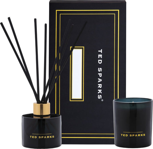 Ted sparks bamboo peony candle diffuser | 100 ml + 100 gr | set 2 st