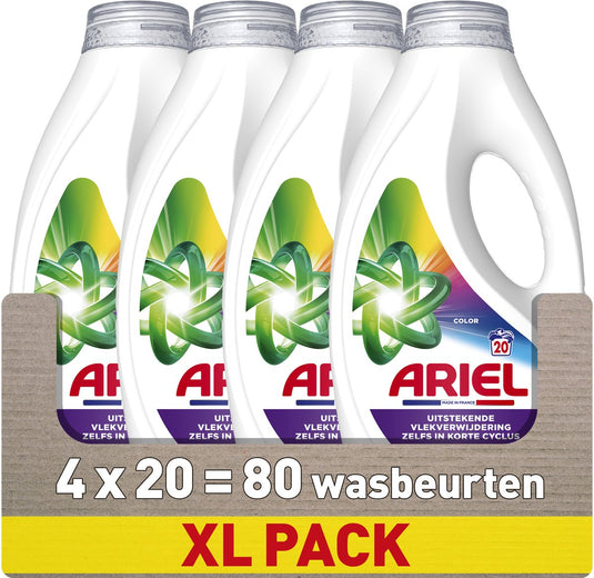 Ariel wasmiddel kleur - 4 x 20 wasbeurten