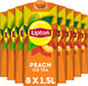 Lipton ice tea - peach - laag in calorieën - 8 x 1500 ml