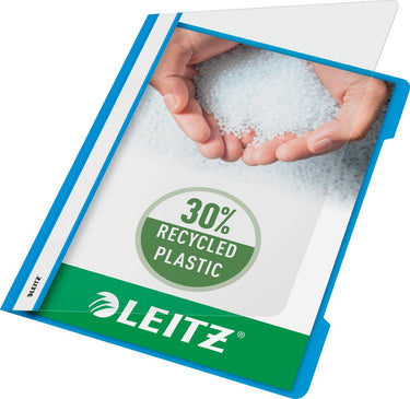 Leitz snelhechter a4 - 30% pre-consumer gerecycled plastic - 25 stuks - lichtblauw