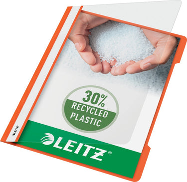 Leitz snelhechter a4 - 30% pre-consumer gerecycled plastic - 25 stuks - oranje
