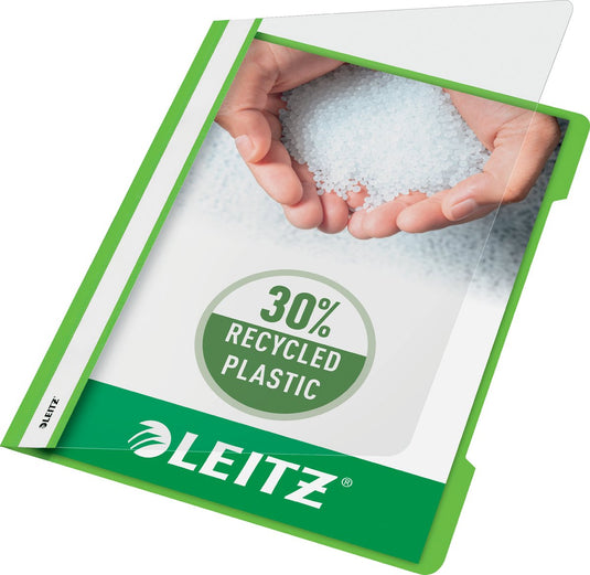 Leitz snelhechter a4 - 30% pre-consumer gerecycled plastic - 25 stuks - lichtgroen