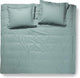Damai - linea - dekbedovertrek - 200x200 220 cm - tweepersoons - groen + 2 kussenslopen 60x70