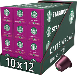 Starbucks by nespresso capsules caffè verona - 10 koffiecups x 12 doosjes