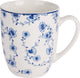 Cosy trendy flor azul beker - 37c l- set-4
