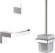 Plieger altea toiletset – wandmontage – compleet – geborsteld chroom