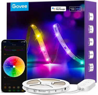 Govee rgbic basic 10 m - led strip - rgbic - app-bediening - alexa google