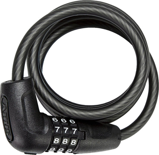 Abus coil cable lock star 4508c schwarz 150cm