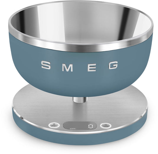 Smeg ksc01sbmww - digitale keukenweegschaal - storm blue - collezione