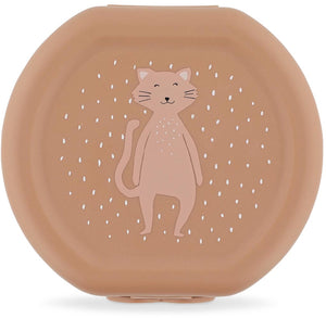 Trixie set van twee snackdoosjes met clip - mrs. cat - makkelijk te openen  bpa-vrij  voor school en onderweg