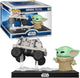 Funko star wars: the mandalorian and grogu pop! moment vinyl figuur grogu met polar mouse droid 9 cm pop! figuur