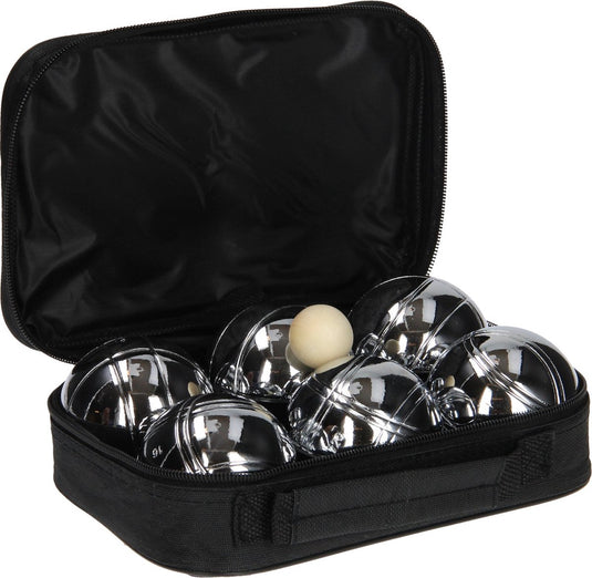 Get go jeu de boules set v - 6 ballen - chroom