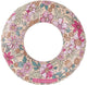 Swim essentials - zwemband - ø90 cm - meerkleurig - bloemenprint - kind - flamingohoofd