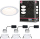 Paulmann led-inbouwlamp 3-step-dim cole coin set van 3 ip44 rond 88 mm coin 3x6w 3x470lm 230v dimbaar 2700k wit