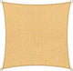 Abbey camp schaduwdoek - hdpe - 3 x 3 m - zand - zonnedoek - rvs ringen - aswan-300