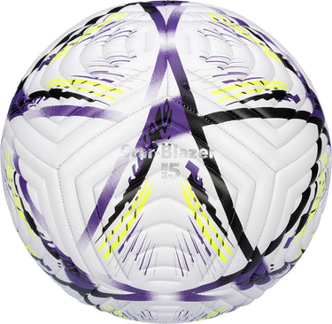 Avento voetbal - star-blazer - paars geel - maat 5 - ⌀ ca. 22 cm