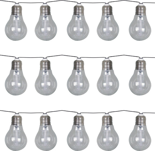 Luxform - solar lichtsnoer met 15 led lampjes - corfu- feestverlichting - werkend op zonne-energie