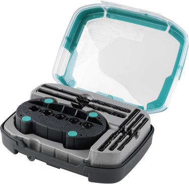 Wolfcraft - universele boorset met boorhulp - 6 delig - 4 5 6 8 10 mm - 1000000