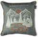 Riviera maison rivièra maison roadtrip cushion sierkussen - 45 x 45 cm cm - groen