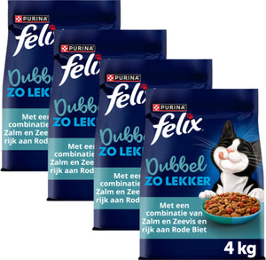 Felix dubbel zo lekker - zalm zeevis - 4 x 4kg
