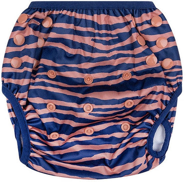 Swim essentials - zwemluier - 0-3 jaar - oranje blauw - gestreept - verstelbaar