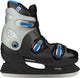 Nijdam kinderschaatsen - ijshockey schaatsen - hardboot - zwart blauw - maat 35