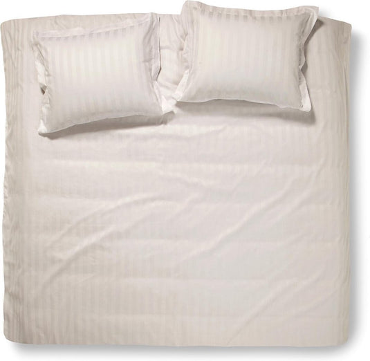 Damai linea dekbedovertrek - tweepersoons - 200x200 220 cm - ivory