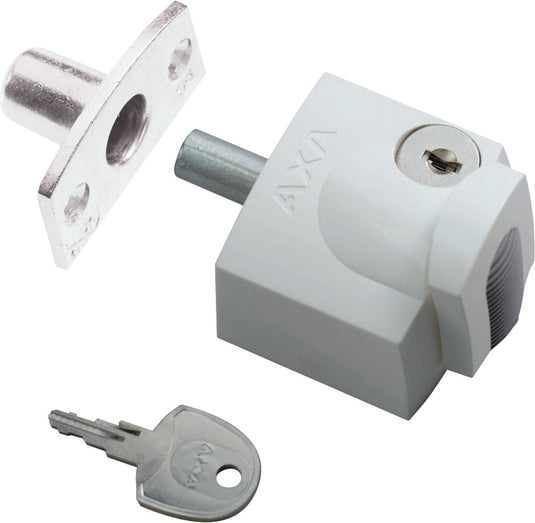 Axa oplegslot wit kunststof 3012-20-98 g