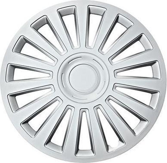 Car plus wieldoppen california 16 inch abs zilver set van 4