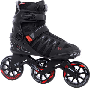 Tempish – wenox top 100 – skeelers – inline skates – heren – zwart – high-speed 100mm wielen comfort fit – maat 43