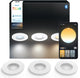 Philips hue adore badkamerinbouwspot - warm- tot koelwit licht - 3-pack - wit