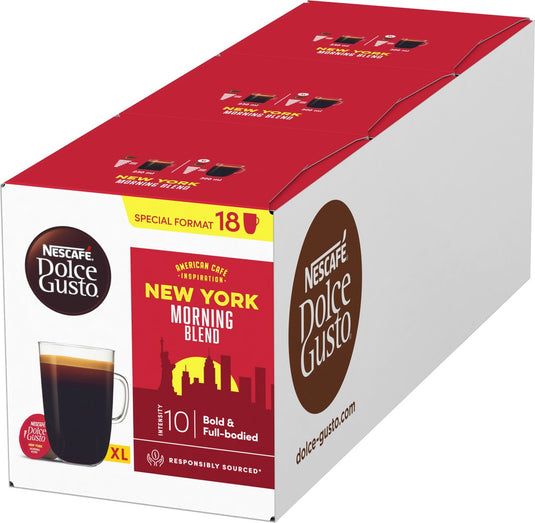 Nescafé dolce gusto capsules new york morning blend - 54 koffiecups voor 54 koppen koffie