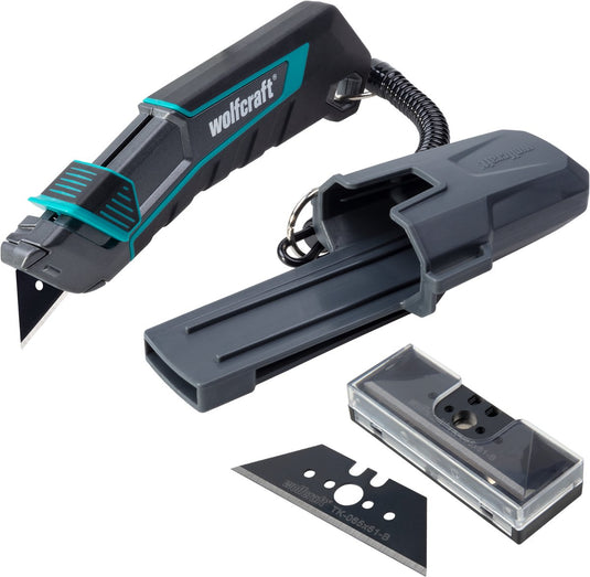 Wolfcraft - trapeziummes - veiligheidsmes met koker - 8669060