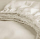Cinderella sundays hoeslaken - topper - 100% katoen-satijn - extra lang - 180x220 cm - tot 15 cm - ivoor