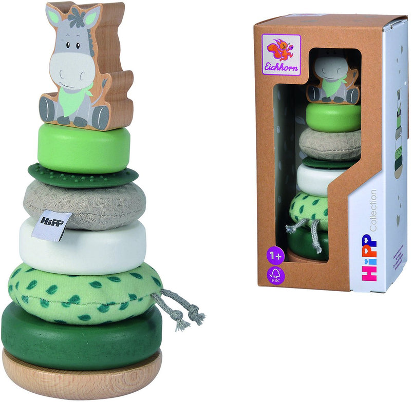 Load image into Gallery viewer, Eichhorn houten stapeltoren ezel - educatief babyspeelgoed fsc.

